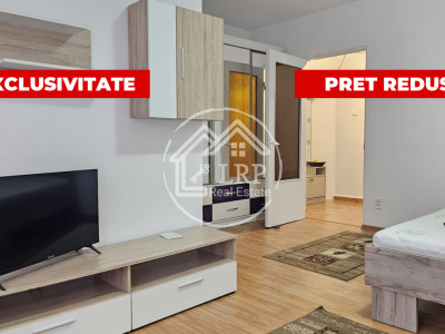 Calea Rahovei-garsoniera mobilata/utilata, etaj 3, stradal, bloc reabilitat